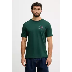 Gant tricou din bumbac culoarea albastru marin, cu imprimeu imagine