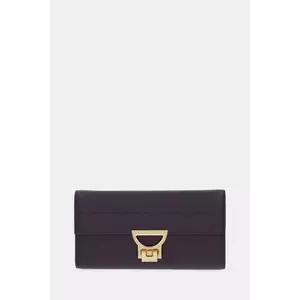 Coccinelle portofel de piele culoarea negru imagine