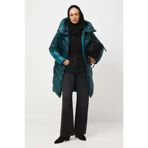 Medicine palton de puf culoarea turcoaz imagine