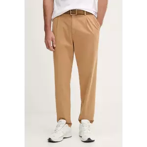 BOSS pantaloni culoarea bleumarin, mulată, 50546894 imagine