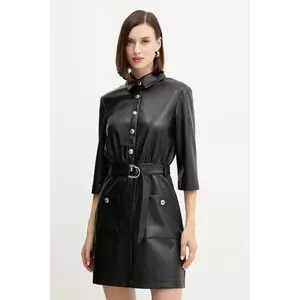 Morgan rochie culoarea negru, mini, drept, RIGOK imagine