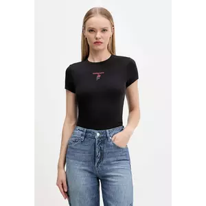 Tommy Jeans tricou culoarea negru, DW0DW21787 imagine