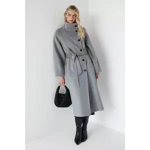 Medicine palton de lana culoarea gri imagine