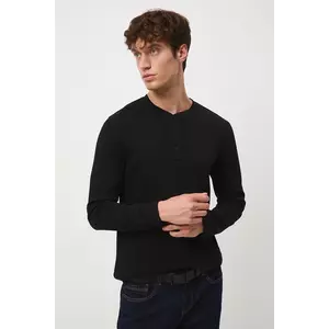 Medicine longsleeve culoarea negru, neted imagine