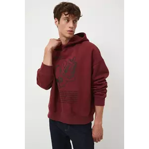 Medicine bluza culoarea portocaliu, cu glugă imagine