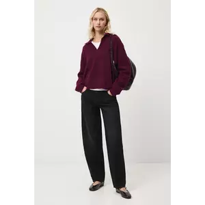 Medicine blugi din bumbac culoarea negru imagine