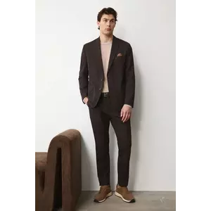 Medicine pantaloni culoarea maro, mulata imagine