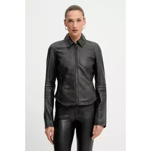 Diesel geacă de piele L-EGRAD culoarea maro, de tranziție, A19596.0ILBS imagine