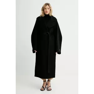 MMC STUDIO palton de lână culoarea negru, VESPERE.COAT imagine