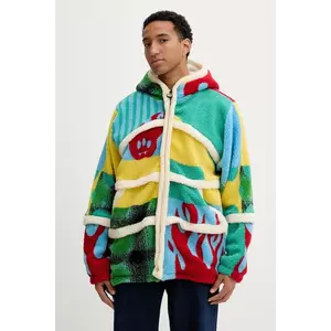 Barrow hanorac fleece culoarea bej, cu glugă, cu imprimeu, F5BWUAJK119 imagine