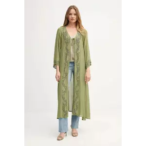 Hoss Intropia sacou culoarea verde, oversize, 5432680 imagine