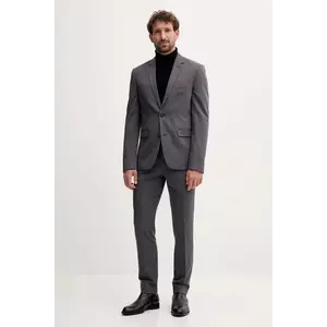 Lindbergh costum culoarea gri, uni, 30-606900 imagine