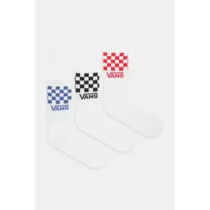 Vans șosete 3-pack culoarea alb, VN000QBUWHT1 imagine