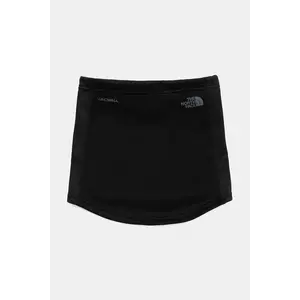 The North Face fular împletit Windwall culoarea negru, uni, NF0A8CHSJK31 imagine