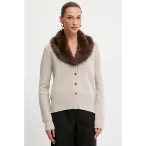 Blugirl Blumarine cardigan din lână culoarea bej, RF5050.MA500 imagine