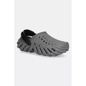 Crocs papuci Echo Crackle Clog culoarea gri, 211630 imagine
