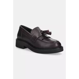 Marc O'Polo mocasini de piele Perla culoarea bordo, cu toc plat, 50818513207134 imagine