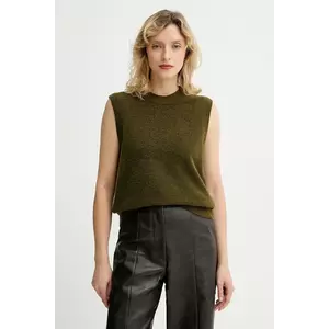 Marc O'Polo vestă din amestec de lână culoarea verde, light, 5000006924 imagine