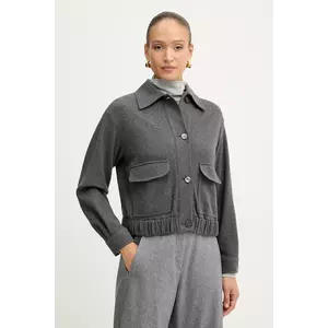 Marella jachetă din amestec de lână Emme by Marella culoarea gri, de tranziție, 2525906081200 imagine