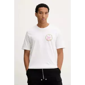 adidas Originals tricou din bumbac Trefoil Series Loose Tee culoarea alb, cu imprimeu, JW3015 imagine