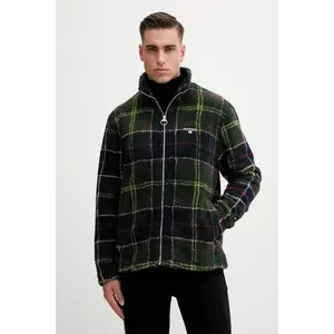 Barbour hanorac fleece culoarea verde, cu imprimeu, MFL0187 imagine