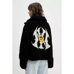 Barrow hanorac fleece culoarea negru, cu imprimeu, F5BWWOJK102 imagine