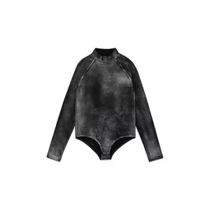 Diesel body copii BALDA T-SHIRT culoarea negru, cu turtleneck, J02372 imagine