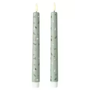 Boltze set de lumânări led Falko 22 cm 2-pack culoarea turcoaz imagine