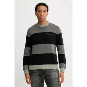 Tommy Jeans pulover de bumbac culoarea verde, DM0DM22110 imagine