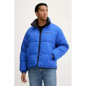 Karl Lagerfeld Jeans geacă cu două fețe culoarea negru, de iarnă, oversize, A4M15033 imagine