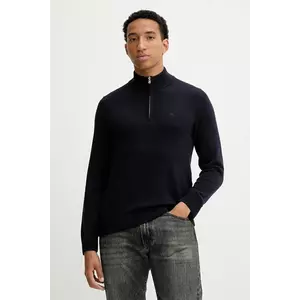 Abercrombie & Fitch pulover din amestec de lână culoarea bleumarin, light, cu turtleneck, KI120-5139-200 imagine