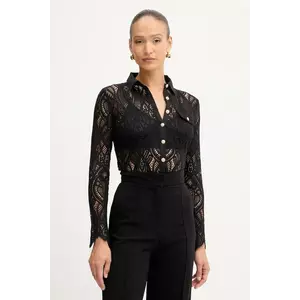 Morgan cămașă culoarea negru, cu guler clasic, regular, TLILA imagine