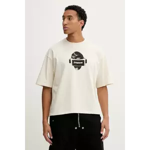 Kaotiko tricou din bumbac culoarea bej, cu imprimeu, AR036-01S-G002 imagine