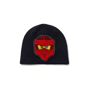 Lego căciulă copii LWAGAN 707 culoarea negru, 11011000 imagine
