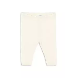 Fanga Fontana pantaloni din bumbac pentru bebeluși VENTI POINTELLE PANTS GOTS culoarea bej, uni, FA100015 imagine