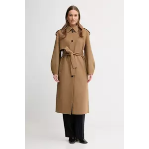 MACKAGE palton de lână culoarea bej, de tranziție, CEYLA imagine
