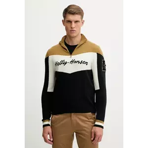 Helly Hansen pulover Apres culoarea roșu, cu turtleneck, 66025 imagine