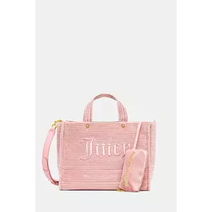 Juicy Couture poșetă Iris Velvet culoarea roz, BIJIR8941WC9 imagine