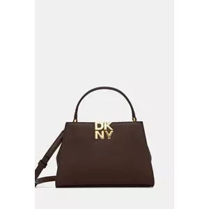 Dkny poșetă de piele FOSTER culoarea maro, R52D1L93 imagine