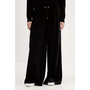 Juicy Couture pantaloni de trening din velur culoarea negru, cu imprimeu, JCWBJ225309 imagine