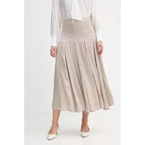 Hoss Intropia fustă culoarea bej, maxi, evazați, 8422456 imagine