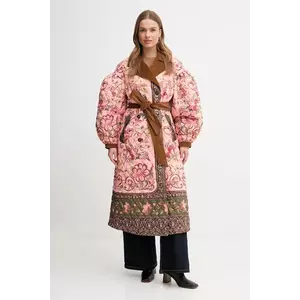 Barbour palton x Farm Rio culoarea roz, LQU1870 imagine