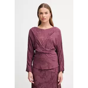 Hoss Intropia bluză culoarea violet, cu imprimeu, 6282682 imagine