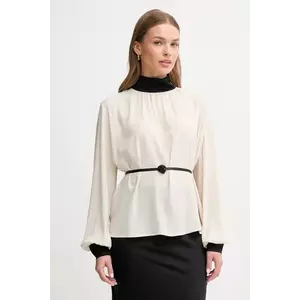 Gaudi bluză culoarea bej, uni, 521FD45031 imagine