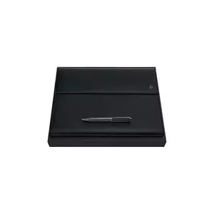 BOSS dosar de documente și set de pixuri Black & Gun 31, 5 x 24 cm culoare neagră imagine