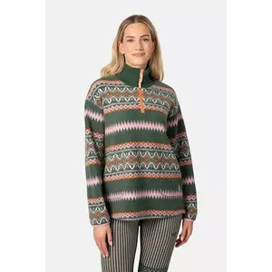 Kari Traa hanorac RUTHIE culoarea verde, cu imprimeu, 623610 imagine