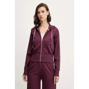 BOSS bluză lounge culoarea roz, cu glugă, uni, 50545635 imagine