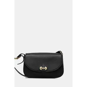 Pollini poșetă de piele culoarea negru, PC4404PP0N QC0 imagine