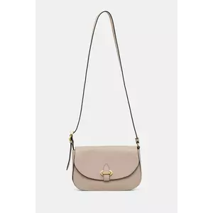 Pollini poșetă de piele culoarea bej, PC4404PP0N QC0 imagine