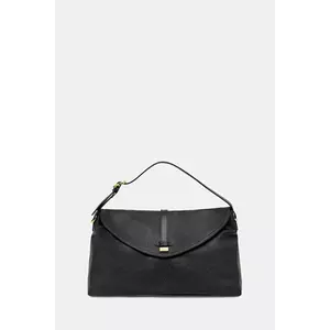 Pollini poșetă de piele culoarea negru, PC4402PP0N QA1 imagine